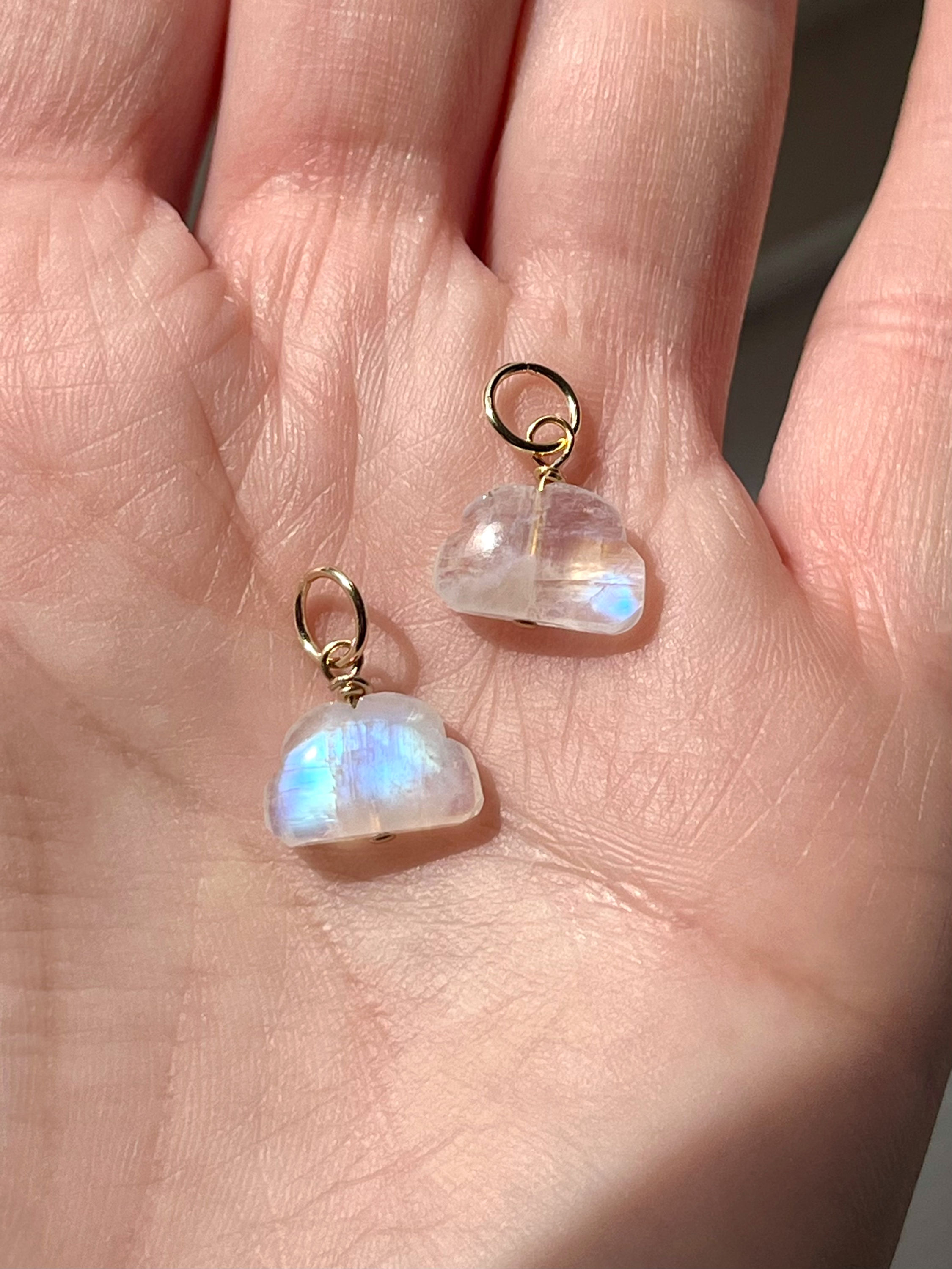 After the Rain Cloud Charm - 14k gold