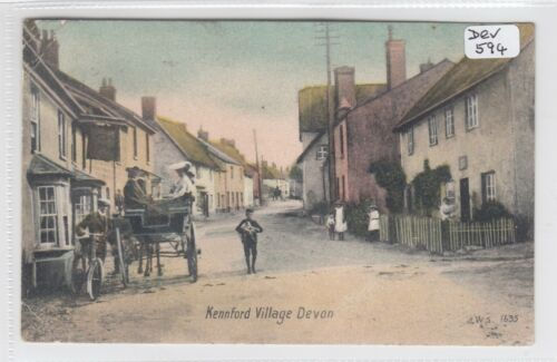Vintage postcard depicting an old village scene