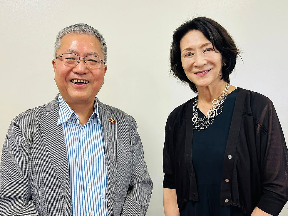 福田先生と我らが佳子学長
