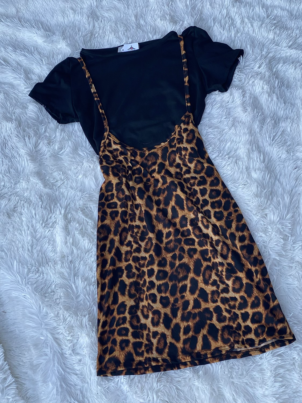 Thumbnail: Pussy Cat Doll- Skirt Jumper Set with Crop