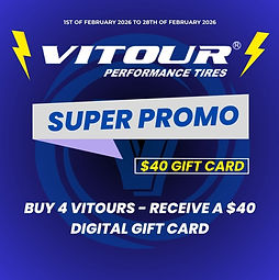 VITOUR SUPER PROMO- Buy 4 Tyres get a $40 Voucher