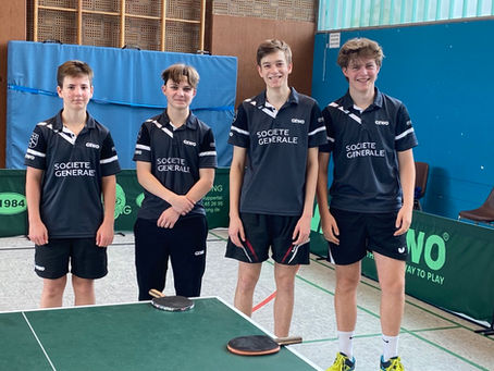 Tischtennis-Vorschau:  SV Union Jungen spielen auf westdeutscher Ebene
