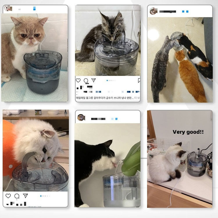 Thumbnail: 2L Intelligent Pet Water Fountain With Filter Cat Water Dispenser