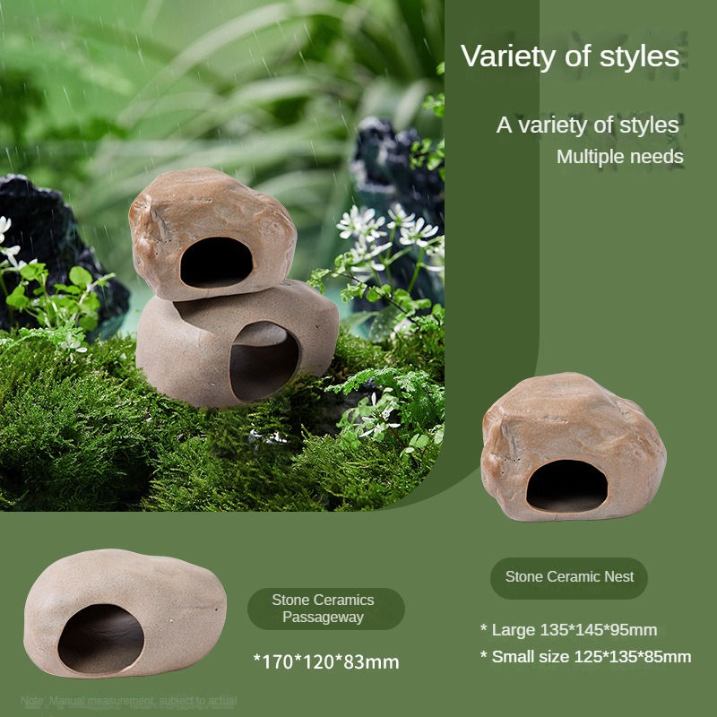 Thumbnail: Hamster Stone Ceramic Nest Coarse Pottery Natural Scenery Tunnel