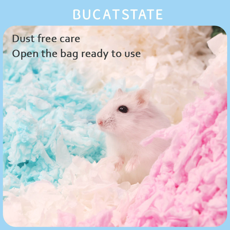 Thumbnail: Bucatstate Hamster Bedding Dust-free Water-absorbing Deodorizing paper cotton