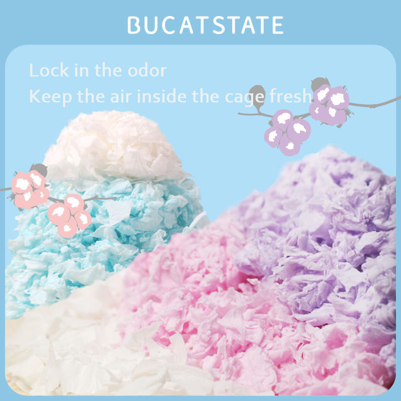 Thumbnail: Bucatstate Hamster Bedding Dust-free Water-absorbing Deodorizing paper cotton