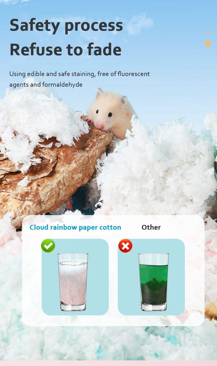 Thumbnail: Hamster Bedding Dust-free Water-absorbing Deodorizing Paper Cotton (450g/4.5L)