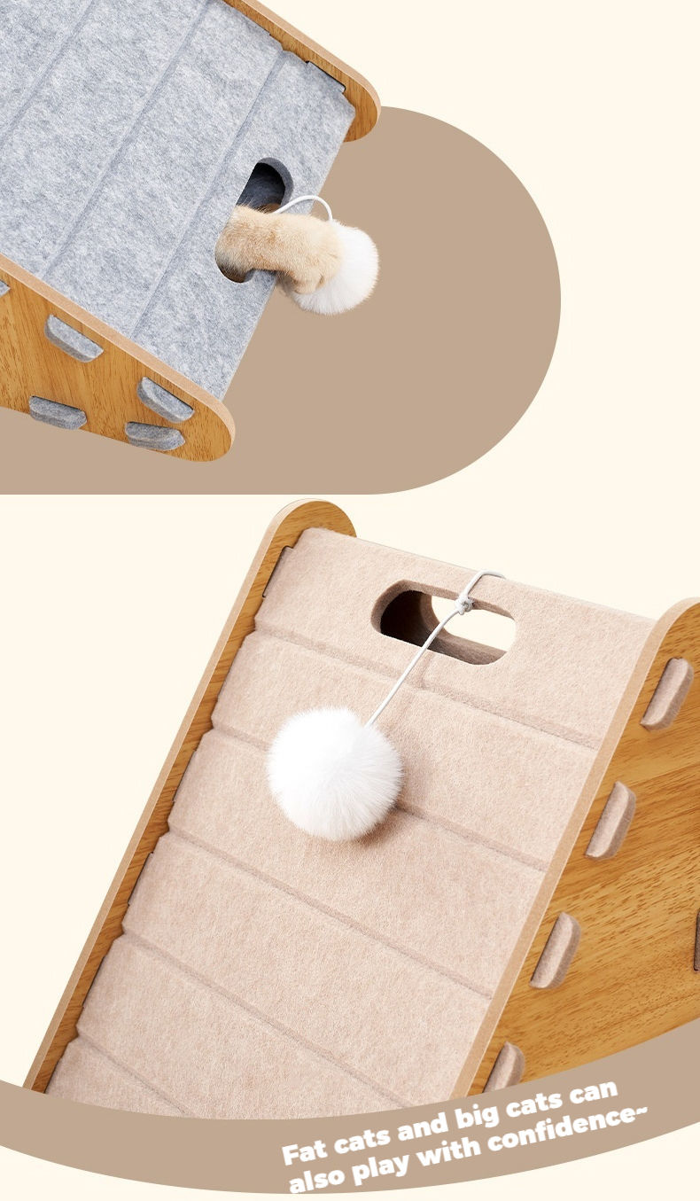 Thumbnail: Triangular Felt Cat Scratch Board Cat Nest Wear-Resistant Vertical