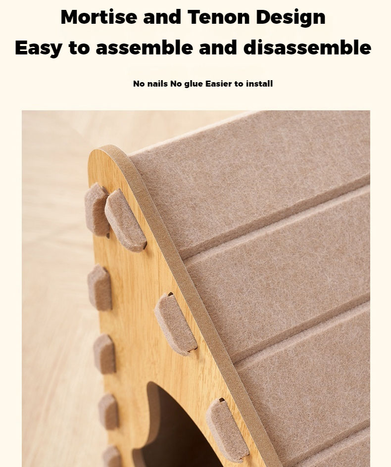 Thumbnail: Triangular Felt Cat Scratch Board Cat Nest Wear-Resistant Vertical