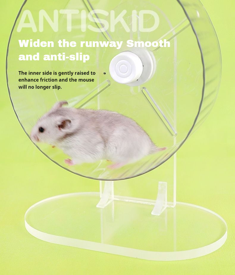 Thumbnail: 21CM Hamster Running Wheel Silent Wheel Height Adjustable Hamster Treadmill