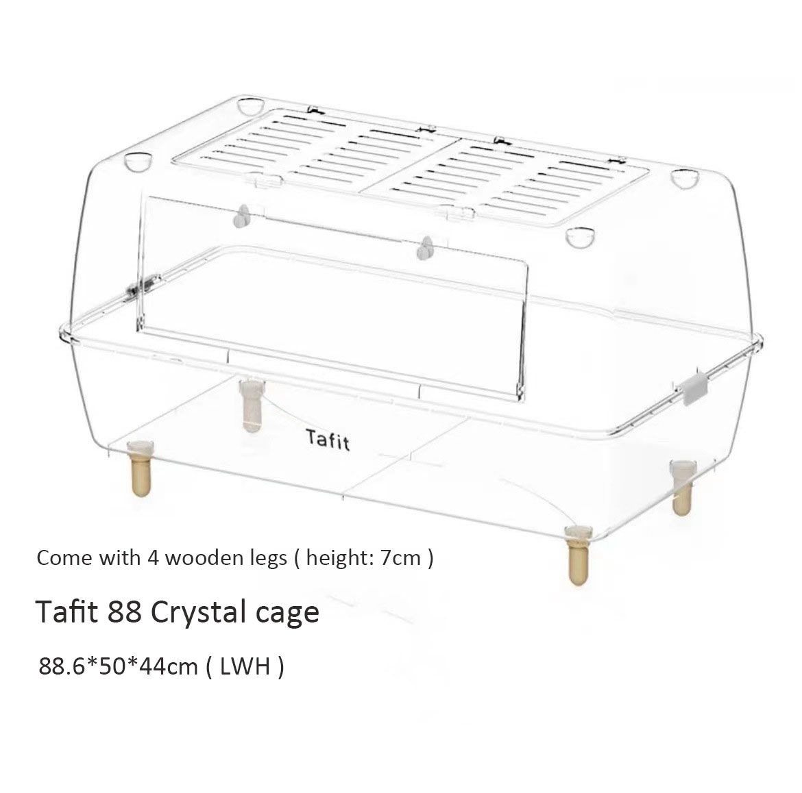 Bucatstate Tafit 88cm Hamster Cage 360° Full Transparency Acrylic Hamste Cage