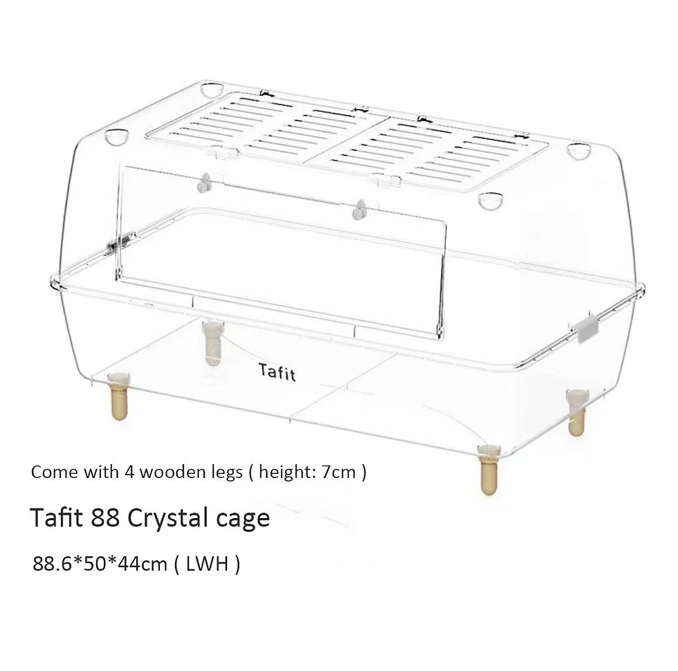 Bucatstate Tafit 88cm Hamster Cage 360° Full Transparency Acrylic Hamste Cage