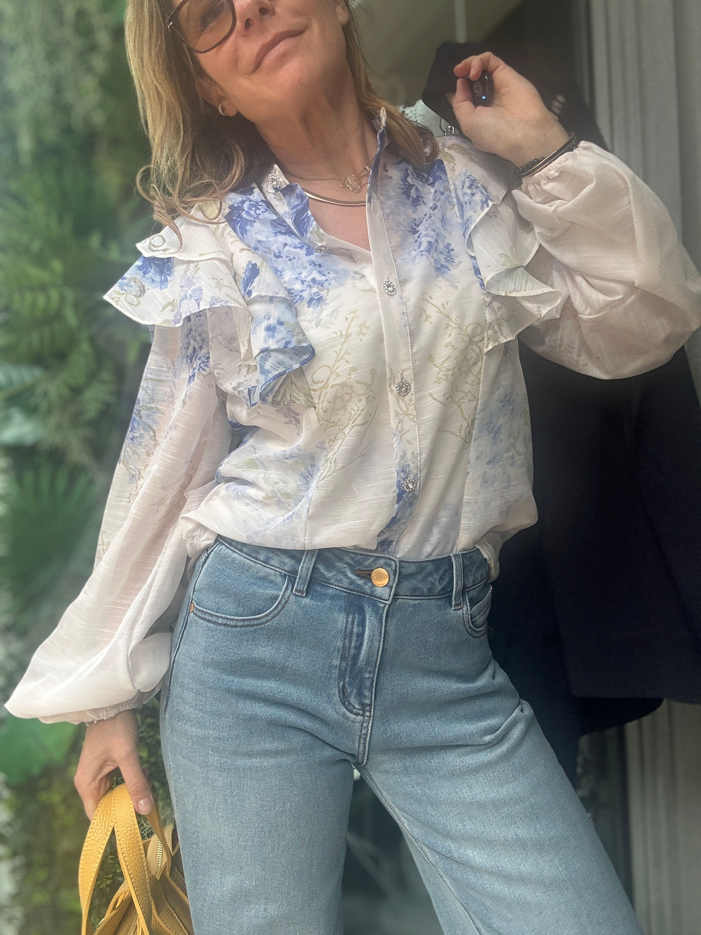 Camicia stampa a fiori