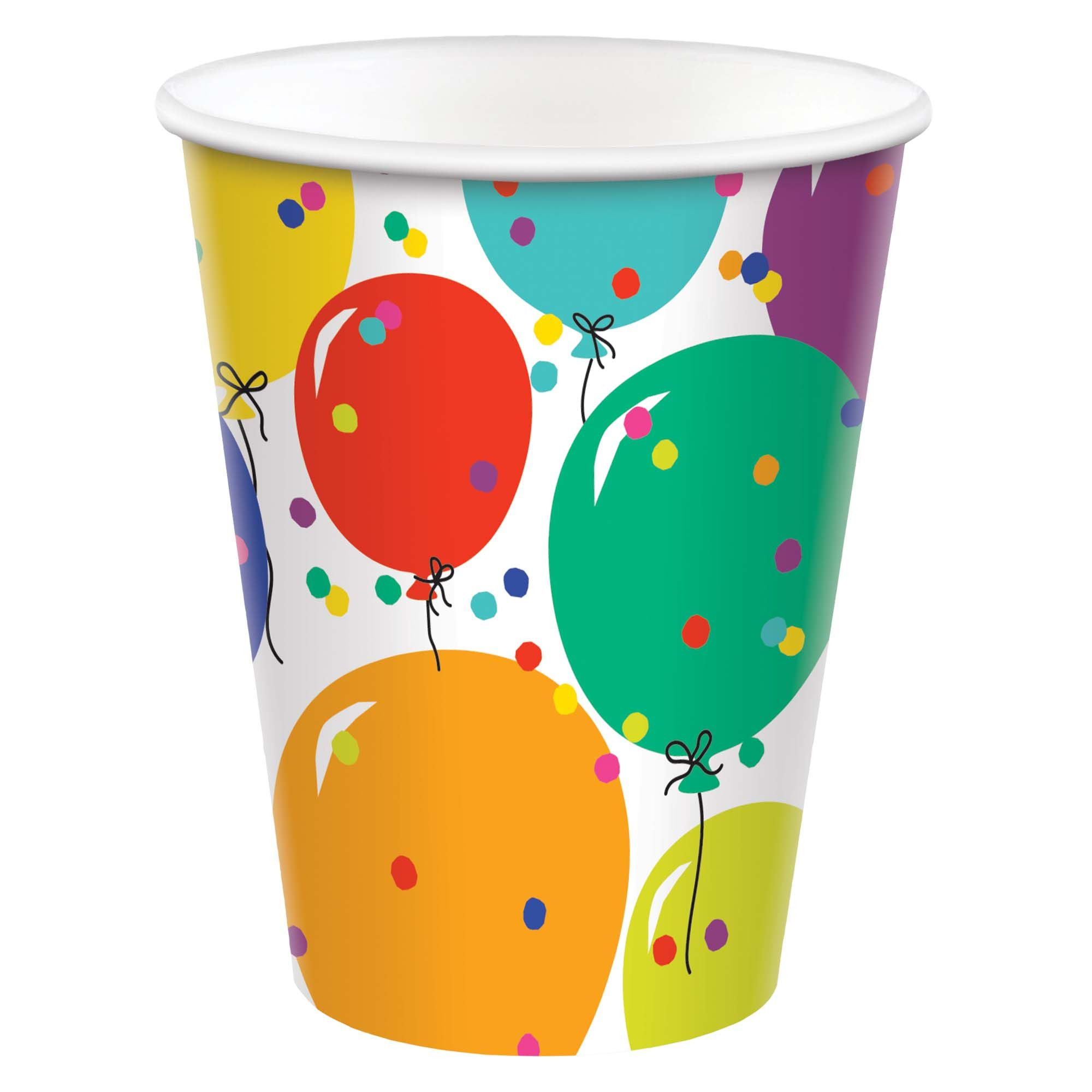 Globos de fiesta Vasos de papel de 9 onzas
