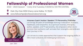 January 10th, 2023 - Speaker Notes - Lori Dixon