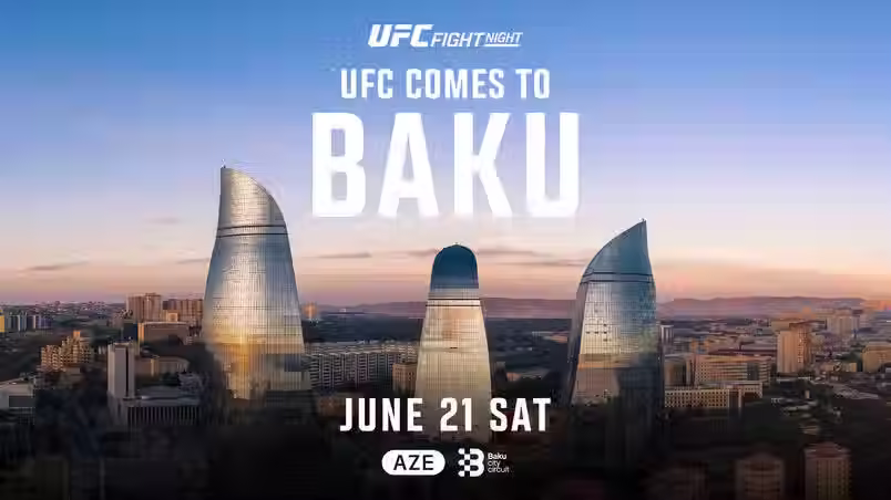 L’UFC débarque à Baku pour une nuit électrique : Hill vs Rountree en main event, Fiziev à domicile, Blaydes défie Kuniev. Feu d’artifice garanti !