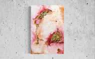 acrylic painting modern abstract art pink gold beige art
