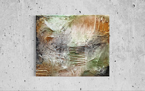 green grey gold abstract modern art