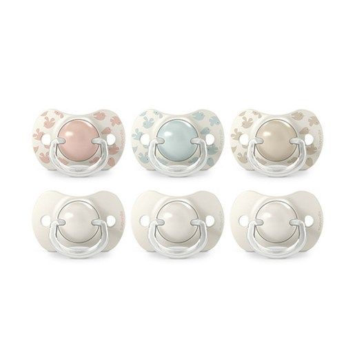 Set 2 sucettes symétriques SX Pro 6/18M — Birdies Beige - Suavinex