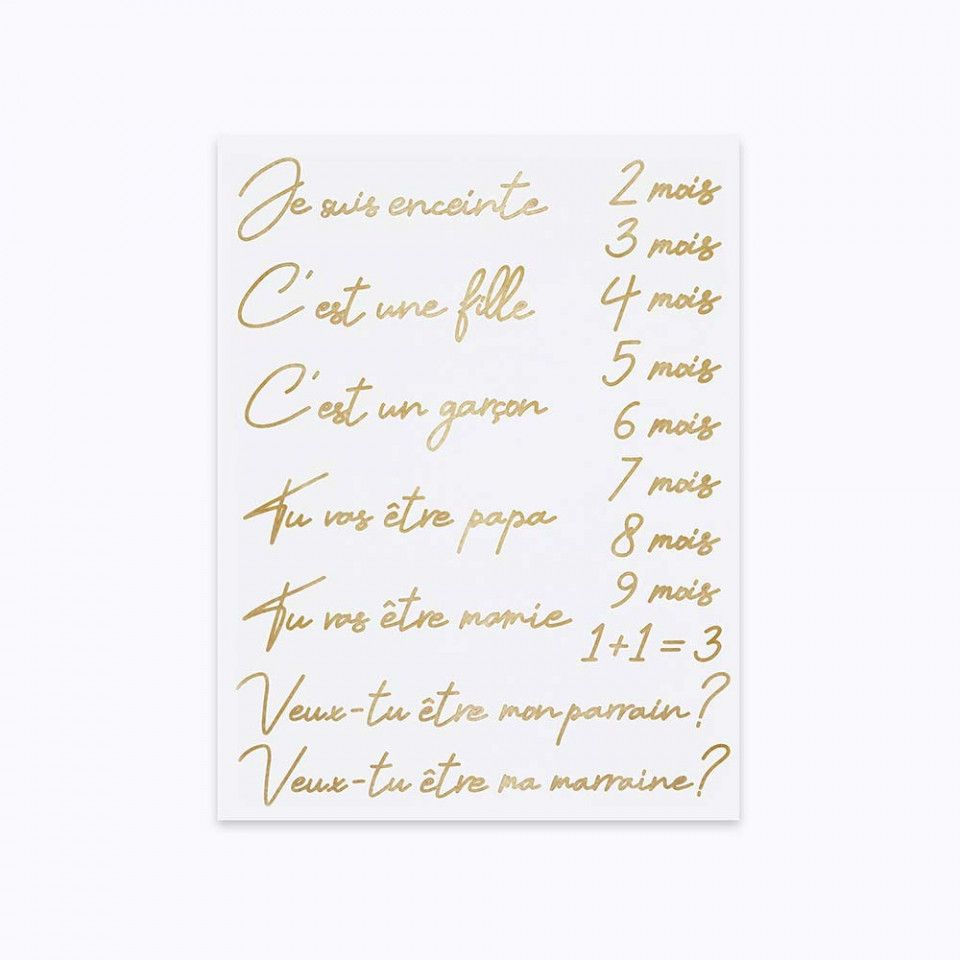 Miniature : Tatouages de Grossesse - Anglais
