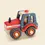 Miniature : TRACTEUR EN BOIS - Egmont Toys