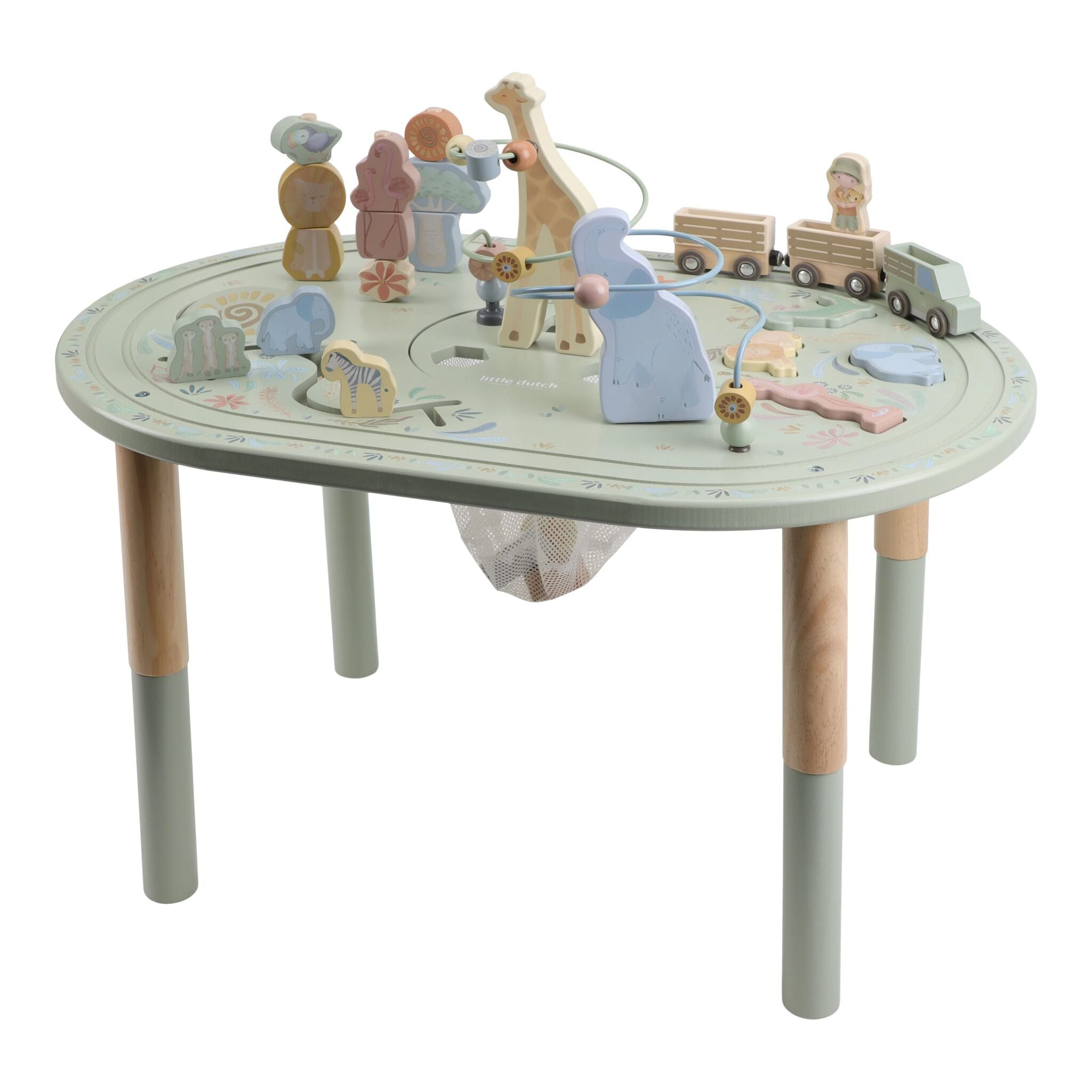 Table d'activités XL en bois - Safari Friends - Little Dutch