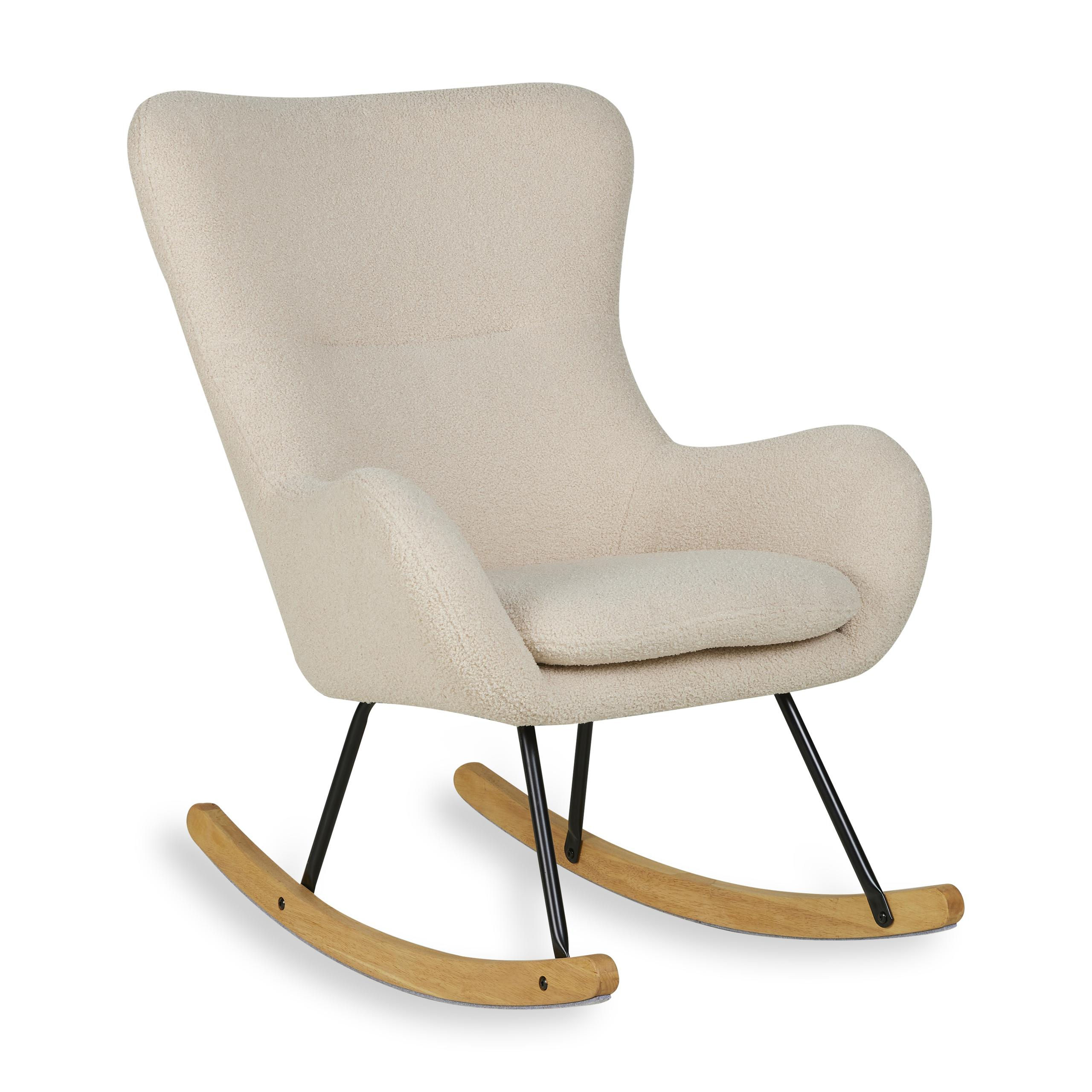Rocking Chair Basic Bouclé - Sheep Beige - Quax