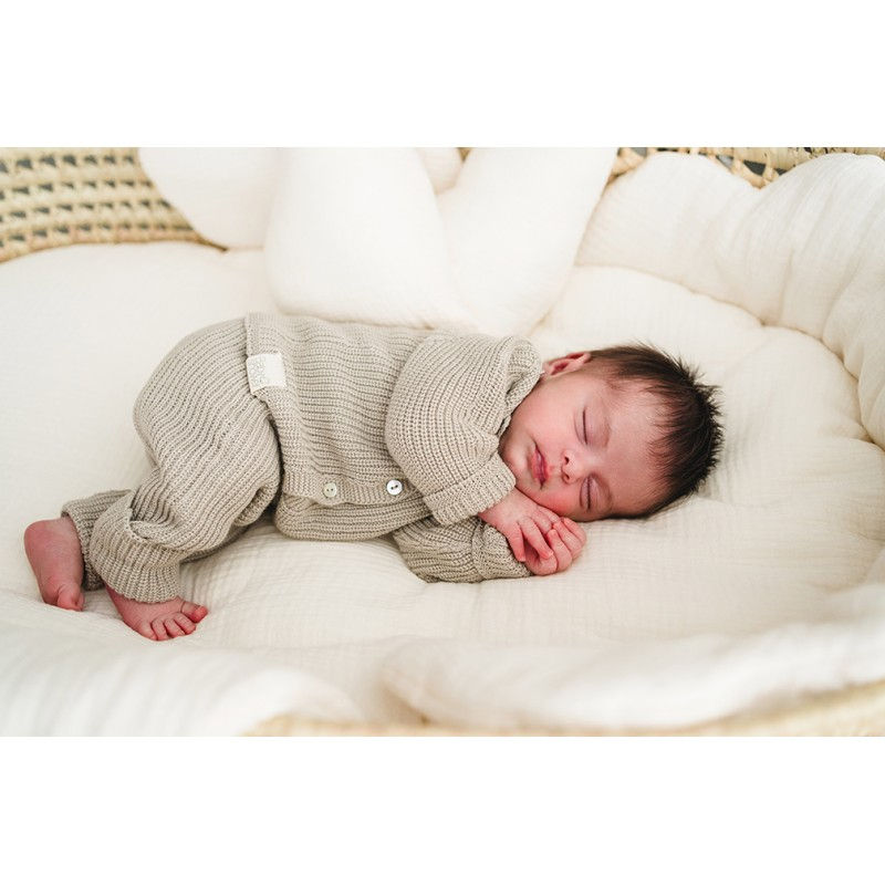 Miniature : Pantalon bébé canale beige  -3 mois