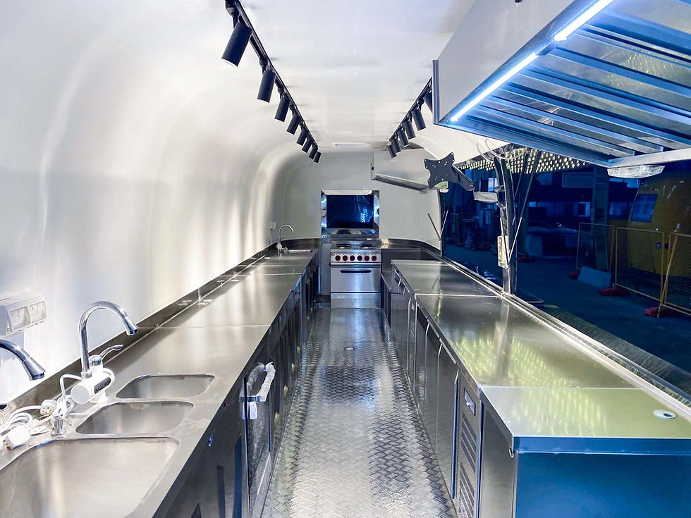 Miniatura: Remolque de alimentos de acero inoxidable