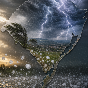 MetSul alerta para onda de tempestades no RS com risco elevado de granizo, vendavais e chuva extrema