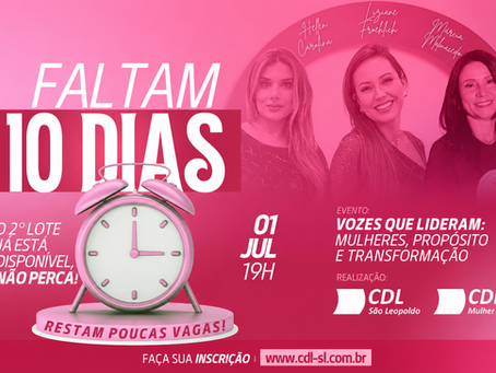 CDL Mulher São Leopoldo abre segundo lote de ingressos para o evento “Vozes que Lideram”
