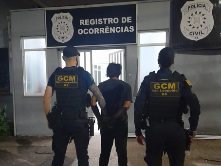 Suspeito é preso em flagrante por furto de materiais de construção no Centro de São Leopoldo