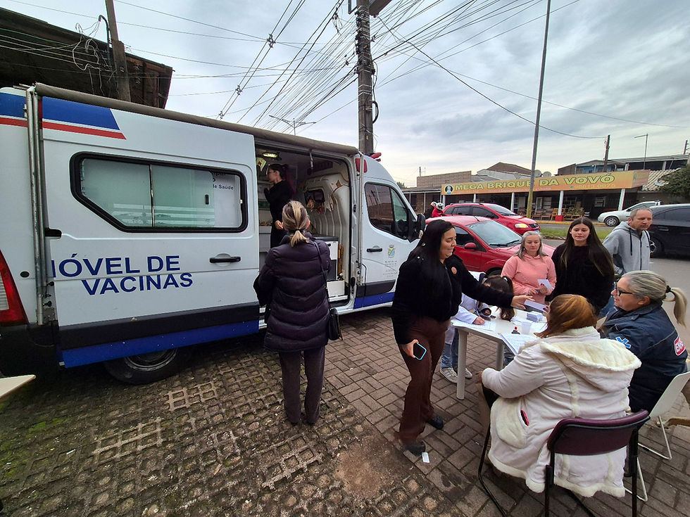 Unidade móvel oferece vacinas e imunização contra gripe em São Leopoldo