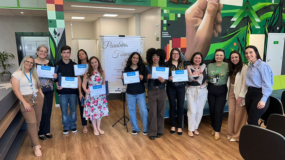 Senac e Sicredi Pioneira celebram conclusão de capacitação gratuita em São Leopoldo