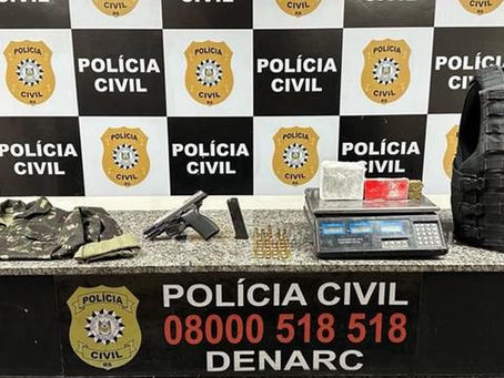 Denarc apreende armamento e drogas no Campo da Tuca, em Porto Alegre