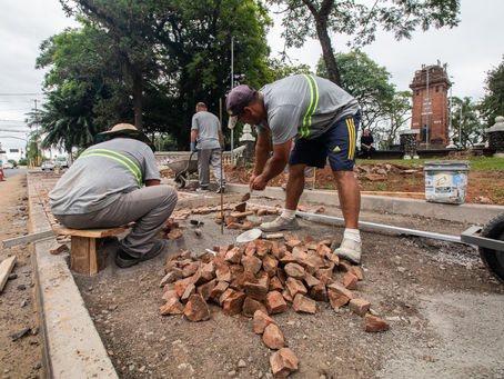 São Leopoldo: 1ª etapa da revitalização da Praça do Imigrante deve estar finalizada em três meses