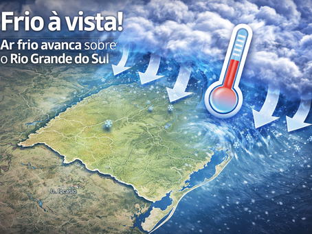 MetSul alerta para a chegada de massa de ar frio nesta semana no Sul do Brasil