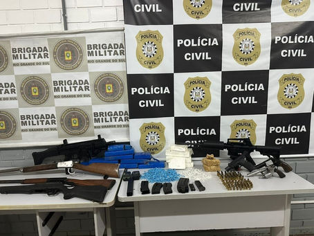 BM e PC localizam arsenal furtado de clube de tiro em Novo Hamburgo enterrado em Campo Bom