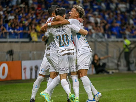 Grêmio vence o Cruzeiro e garante vaga nas quartas da Copa do Brasil