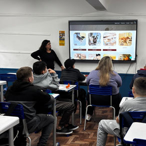 Alunos de escola em São Leopoldo participam de palestra sobre guarda responsável e combate aos maus-tratos aos animais