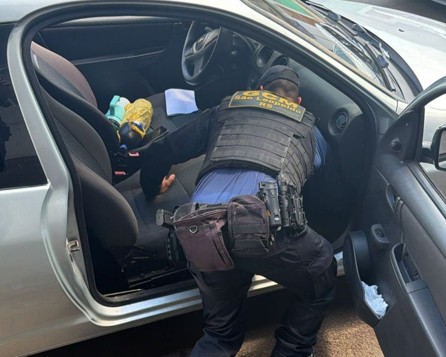 Veículo furtado é apreendido pela GCM em São Leopoldo; criança estava no interior do carro