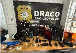 Draco cumpre quatro prisões preventivas contra grupo que fabricava armas de fogo artesanais