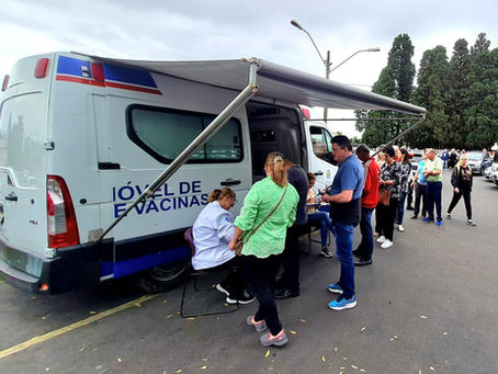 Unidade Móvel de Vacinação estará no Santuário Padre Reus neste domingo para reforçar imunização contra a gripe