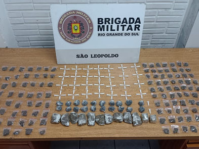 Homem é preso com mais de 350 porções de drogas no bairro Santos Dumont