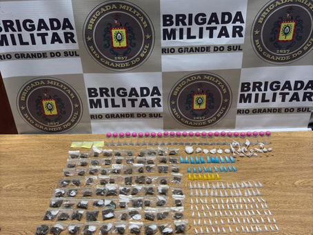 Brigada Militar apreende mais de 250 porções de drogas em São Leopoldo