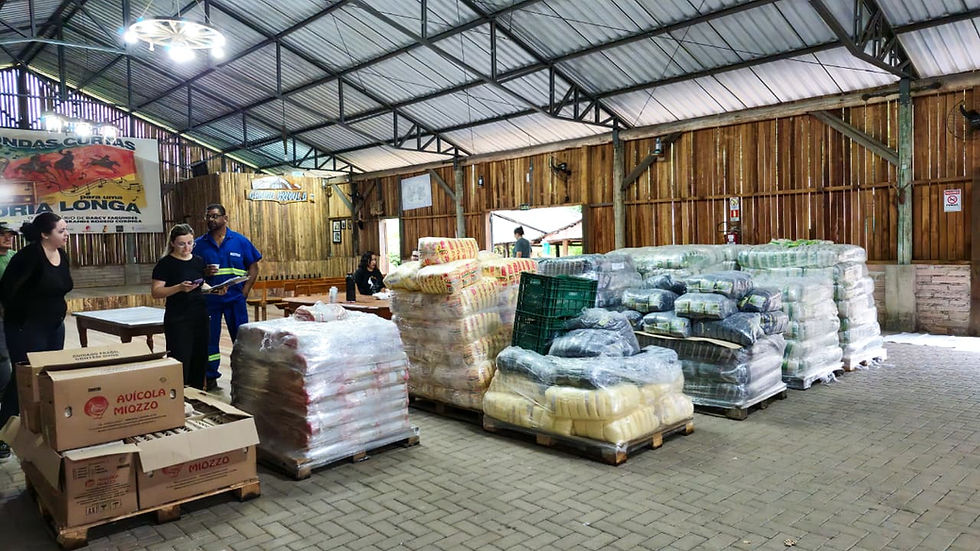 Prefeitura de São Leopoldo distribui 9,5 toneladas de alimentos para cozinhas solidárias