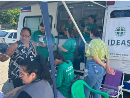 “Pulsa São Leo” da Prefeitura leva diversos serviços ao bairro Feitoria e vacinação é destaque