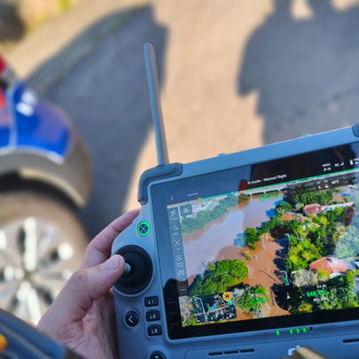 GCM e Defesa Civil intensificam monitoramento do Rio dos Sinos com uso de drones em São Leopoldo