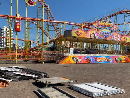 Parque de diversões deixa Imbé, no Litoral Norte do RS, após acidente em brinquedo
