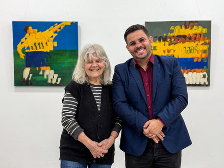 Mostra de artista leopoldense leva o universo do futebol à Galeria Liana Brandão